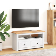 Mobile Porta TV Angolare Bianco 93x49x49cm in Pino Serie Panama