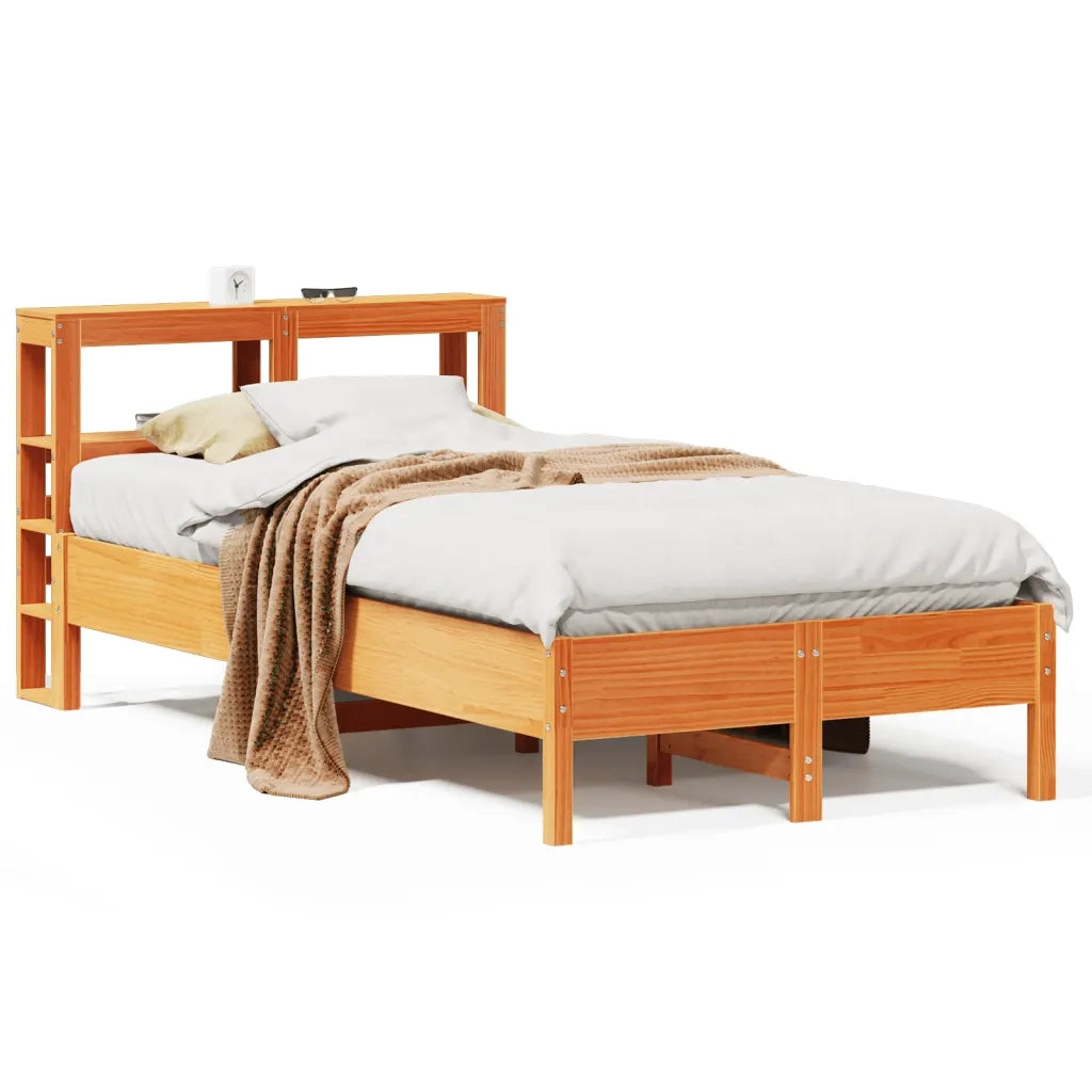 Letto senza Materasso Marrone Cera 120x190 cm in Legno di Pino 3306167