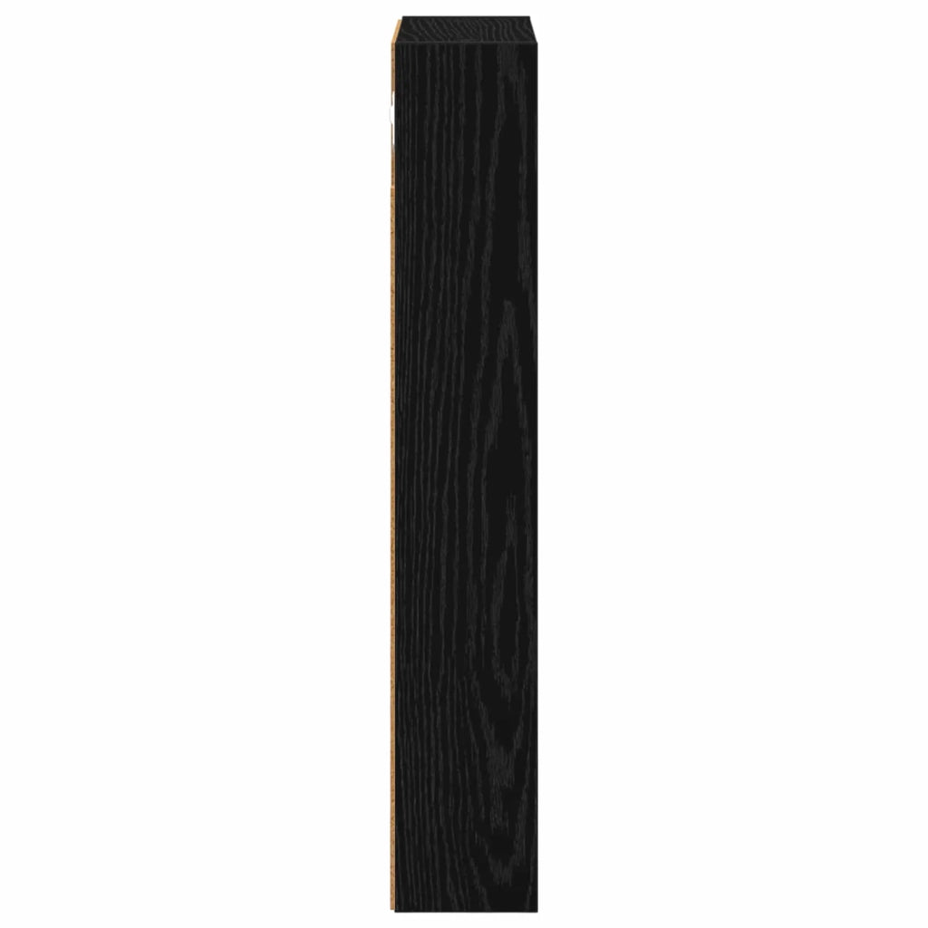 Armadio da bagno a muro Rovere Nero 30 x 10 x 60,5 cm