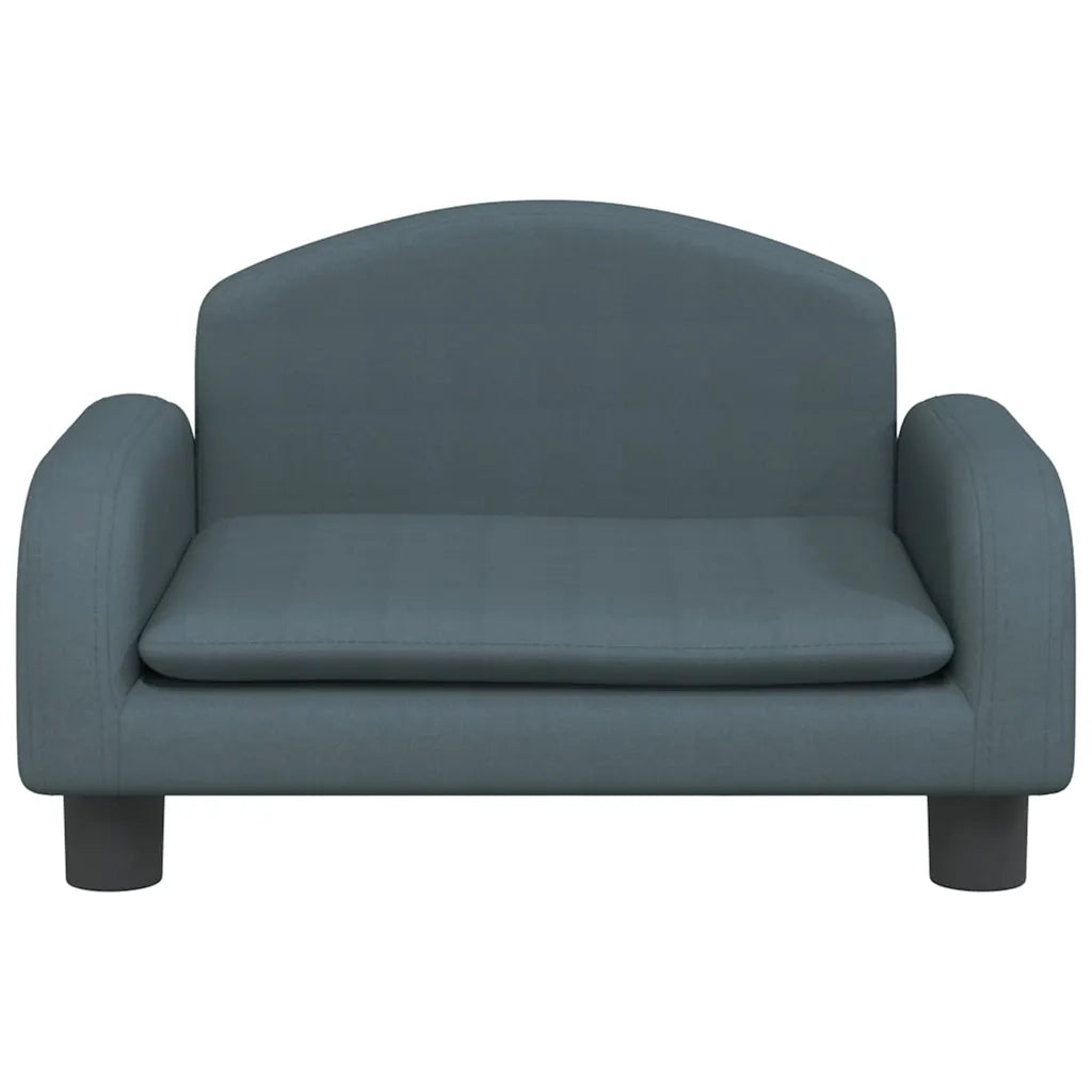 Lettino per Cani Grigio Scuro 50x40x30 cm in Tessuto 171972