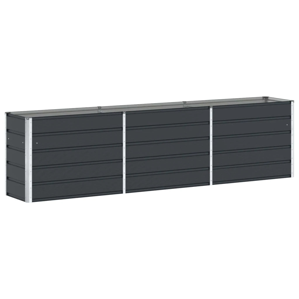 Fioriera Antracite 290 x 50 x 75 cm Acciaio zincato