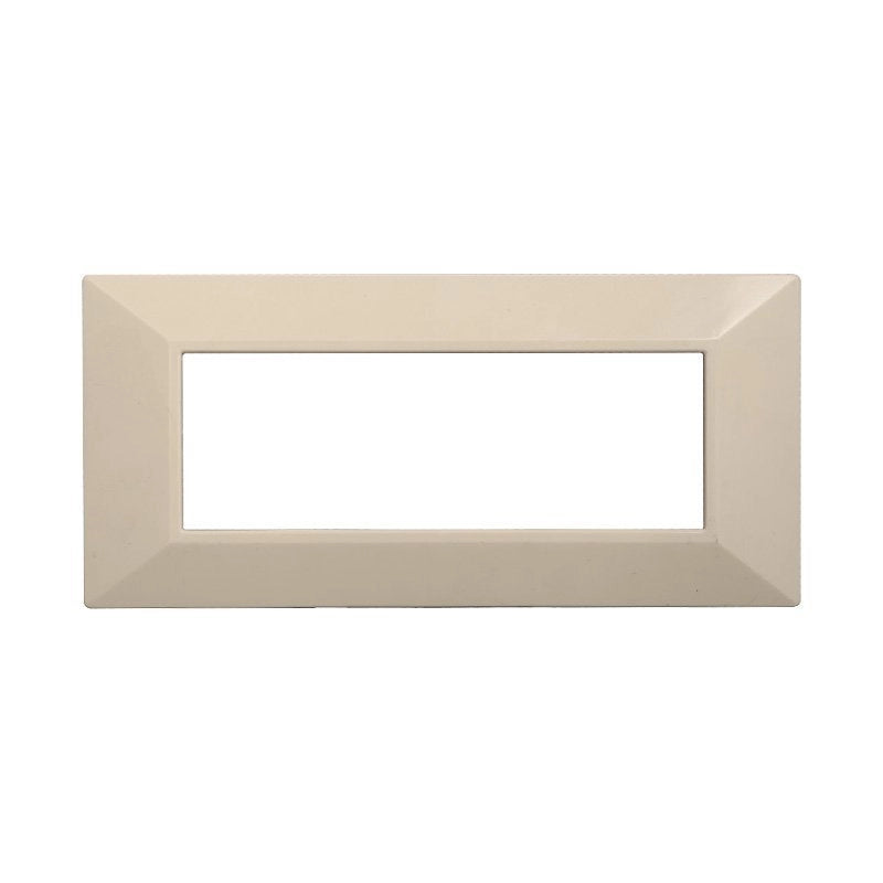 Placca Piramide Serie Moon 6P Colore Sabbia Compatibile Con Bticino Axolute