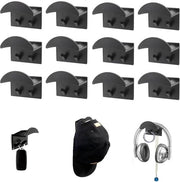 Organizzatore di cappelli autofissante - Set di 12 chiodi per cappelli per fissaggio alla parete - Soluzione di archiviazione cappelli