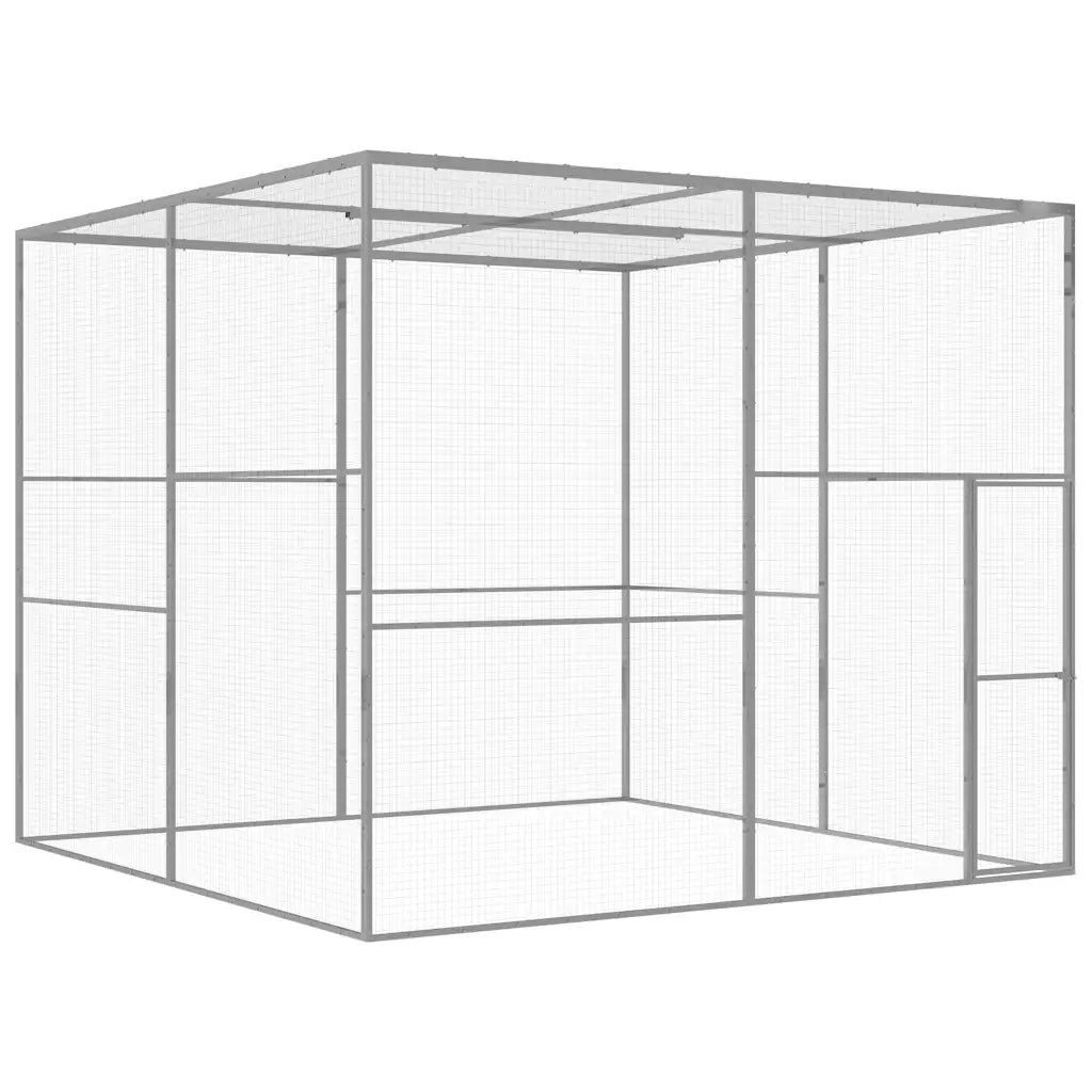 Gabbia per Gatti 3x3x2,5 m in Acciaio Zincatocod mxl 105207