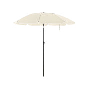 Ombrellone da giardino diametro 2 m ombrellone protezione UPS 50+ inclinabile portatile antivento stecche in fibra di vetro con borsa beige 12_0001818