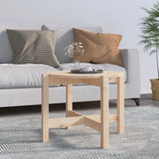 Tavolino da Salotto Ã˜ 62,5x45 cm in Legno Massello di Pino cod mxl 19700