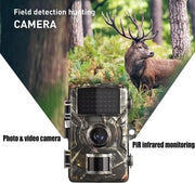 Camera da caccia con sensore 16 MP, risoluzione 1080P, visione notturna infrarossa 940 nm, scatto attivato da movimento, telecamera di sicurezza per fotografia all'aperto di animali selvatici, caduta - funziona con batterie (non incluse)