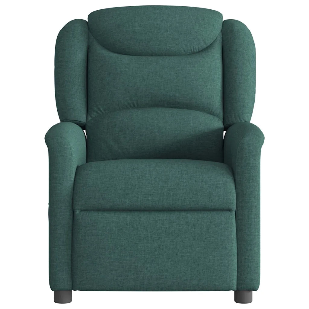 Divano Sedia-Poltrona Reclinabile in Tessuto Verde Scuro 403783