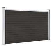 Pannello di recinzione | Recinzione da Giardino in WPC 180x105 cm Nero