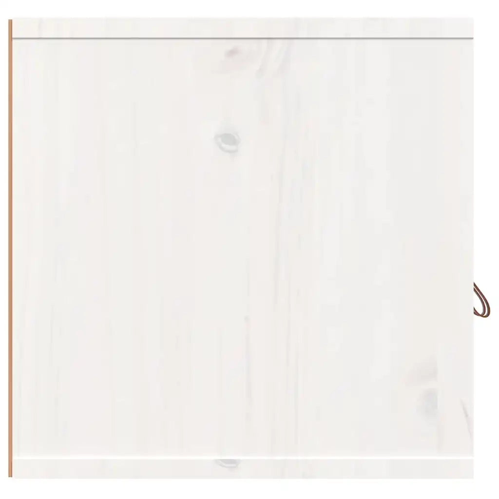 Pensile Bianco 80x30x30 cm in Legno Massello di Pino cod mxl 33543