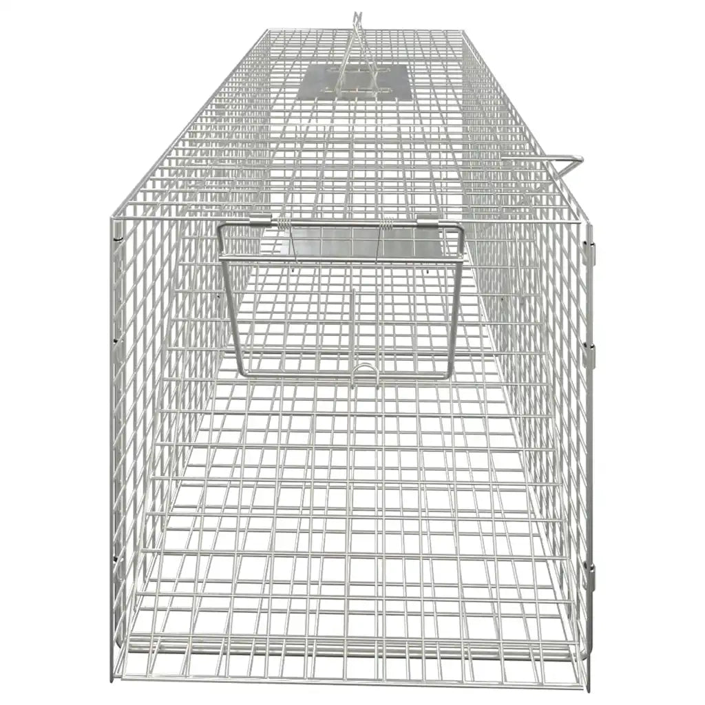Trappola per animali 64,5x25x26,5 cm in ferro zincato 154933