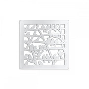 BIRDS - Pannello in PVC traforato - Parasole Colore: bianco, Misura: 73x73 cm