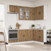 Unità Cucina PORTO 8 pz Rovere Artigianale Legno ingegnerizzato 3438496
