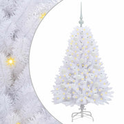 Albero di Natale Artificiale-Albero Natalizio con Rami Pieghevoli Bianco 120 cm 438357