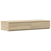 Cassetti per letto | Comodino | Armadio da Notte | Mobiletto da notte Rovere Sonoma 100 x 36,5 x 16,5 cm
