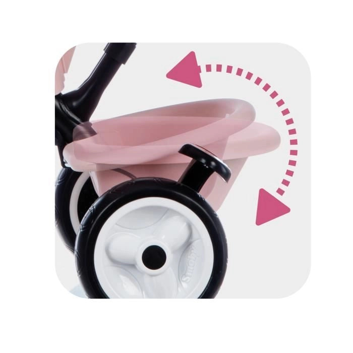 Baby Driver Plus Triciclo rosa - SMOBY