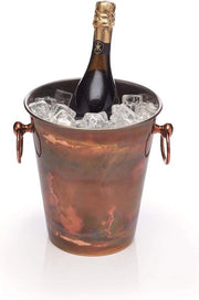 Igloo per vino e champagne, 24 x 20,5 x 23 cm (9,5 "x 8" x 9") - Finestra in rame