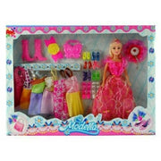 Trade Shop - Modella Set Bambola Con Accessori Moda Vestiti Scarpe Giocattolo Gioco Bambina -