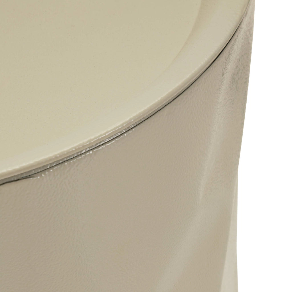 Ganomo, Tavolino da Salotto set da 2, 44x52x44h cm Bianco Crema