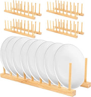 Afdruiprek in Legno con Supporto per Tavoli - 5 Pezzi - Multifunzionale - Legno - 34,5 x 12 x 10 cm