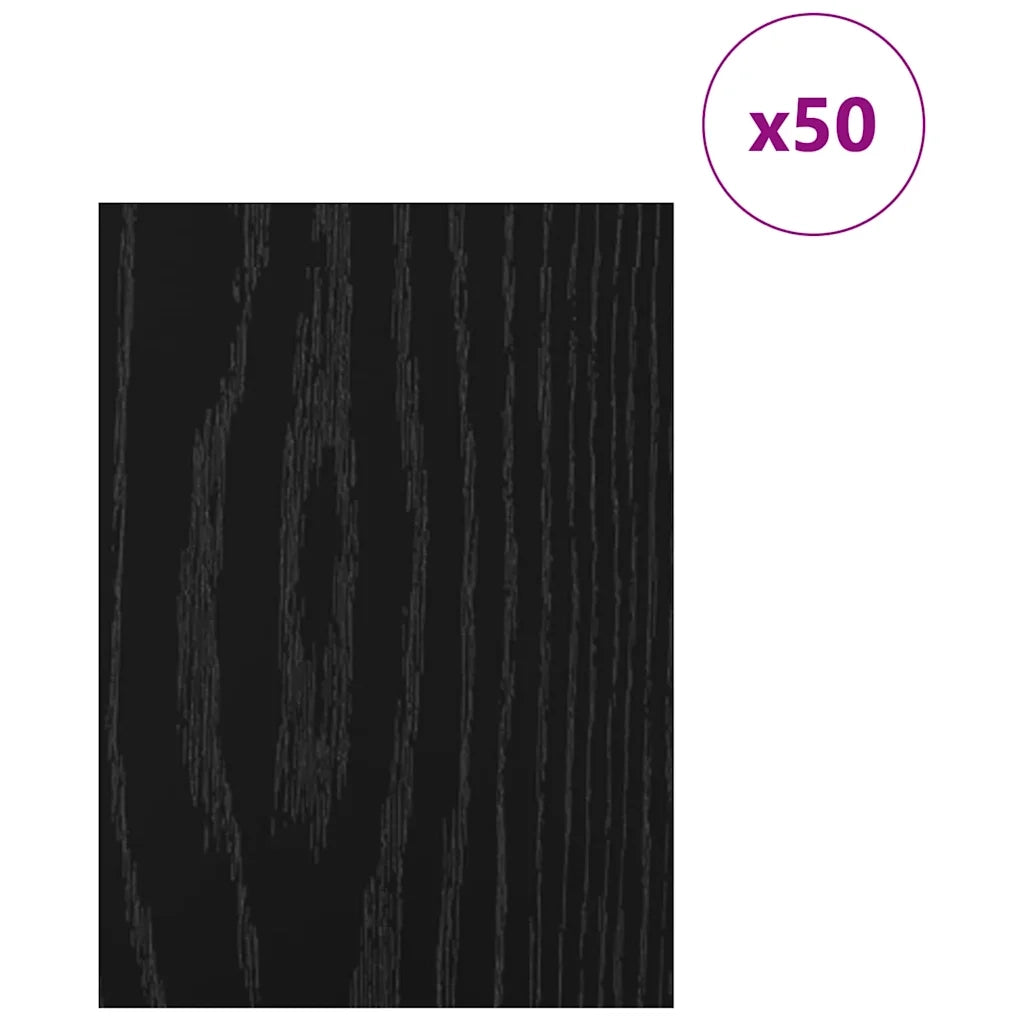 Pannelli decorativi 50 pcs Rovere Nero 21 x 30 x 0,27 cm