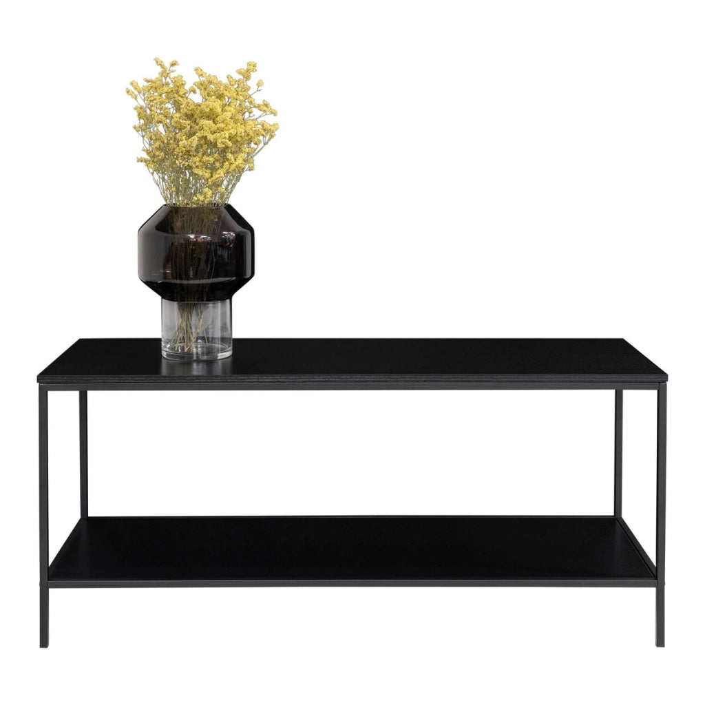 Tavolo Consolle Vita, Nero, Metallo, 36x100x45 cm