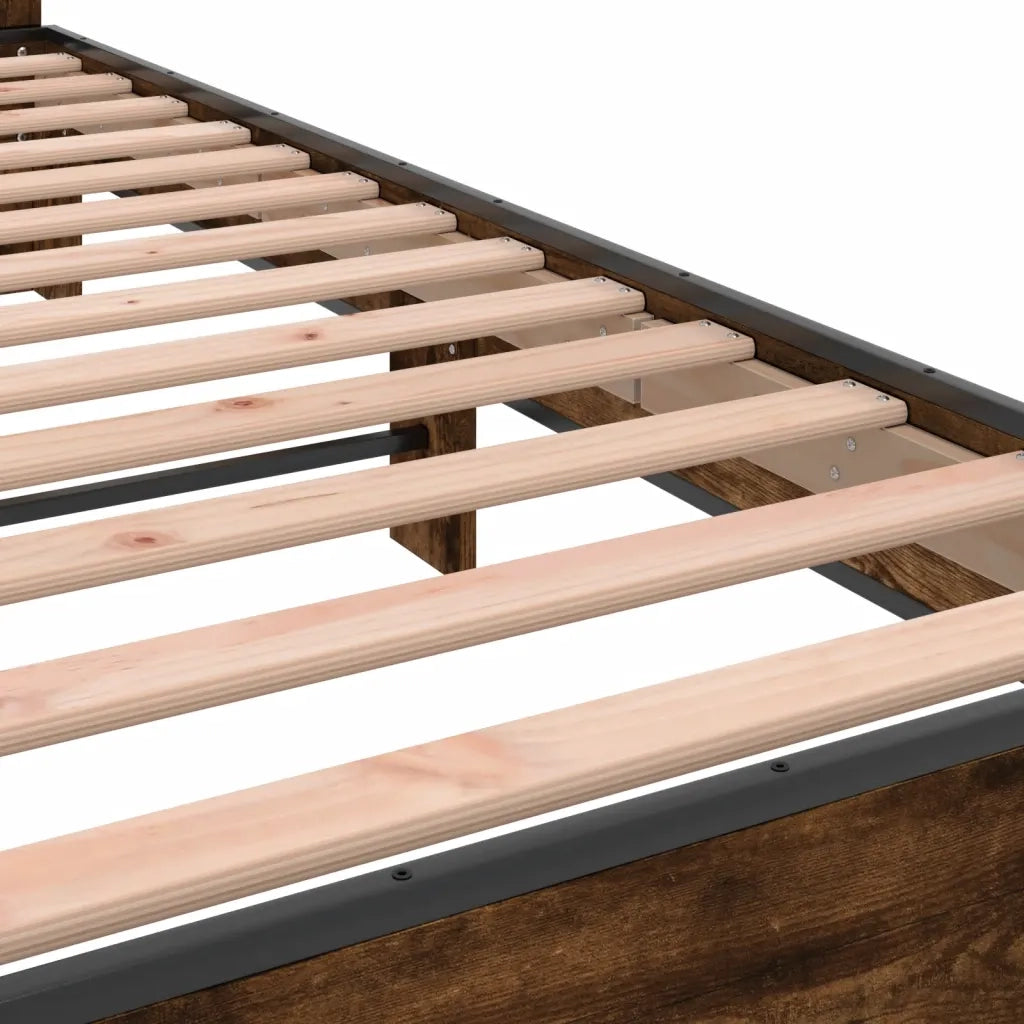 Giroletto Rovere Fumo 200x200 cm in Legno Multistrato e Metallo