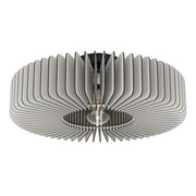 Plafoniera Moderna Palombaia Acciaio Nero 1 Luce E27