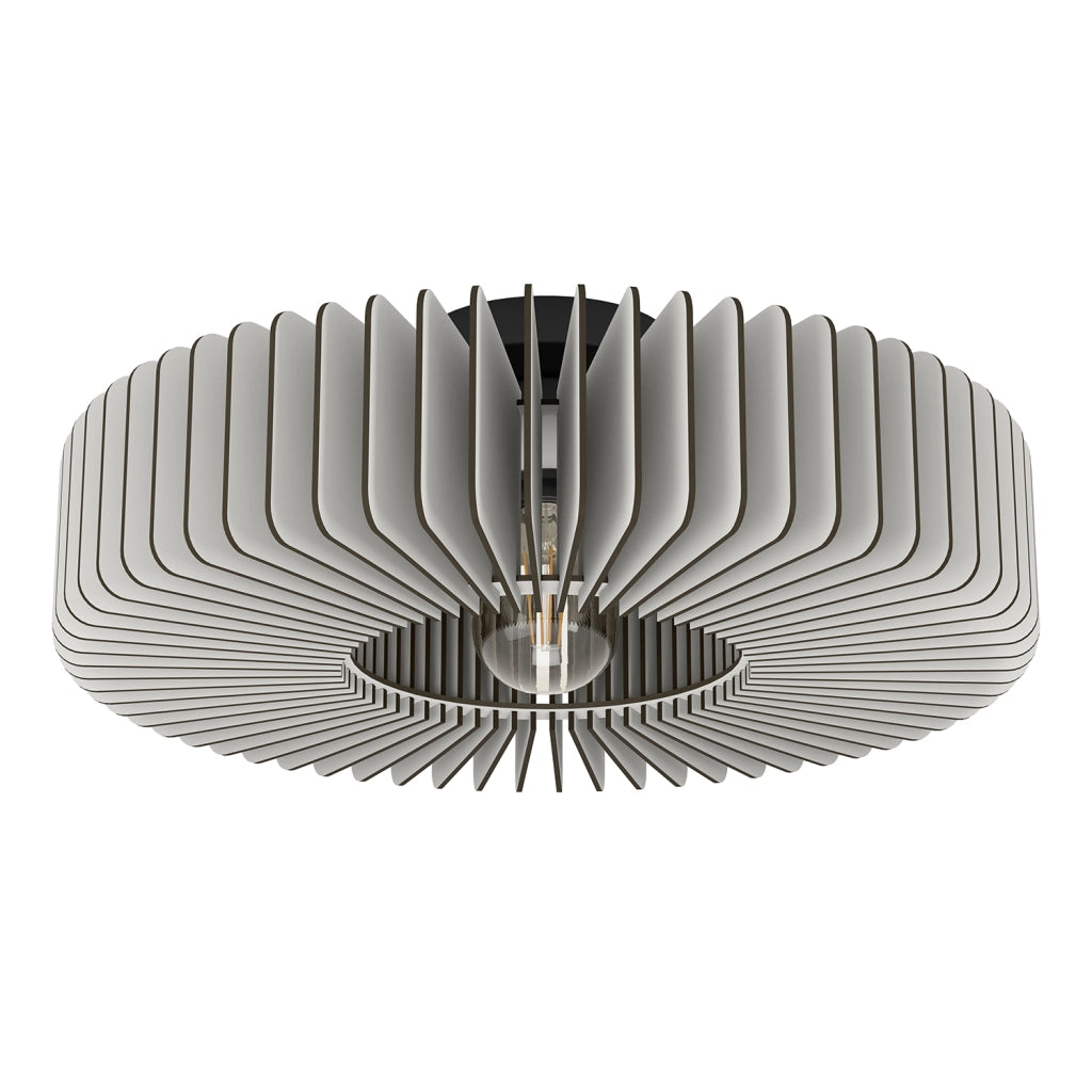 Plafoniera Moderna Palombaia Acciaio Nero 1 Luce E27