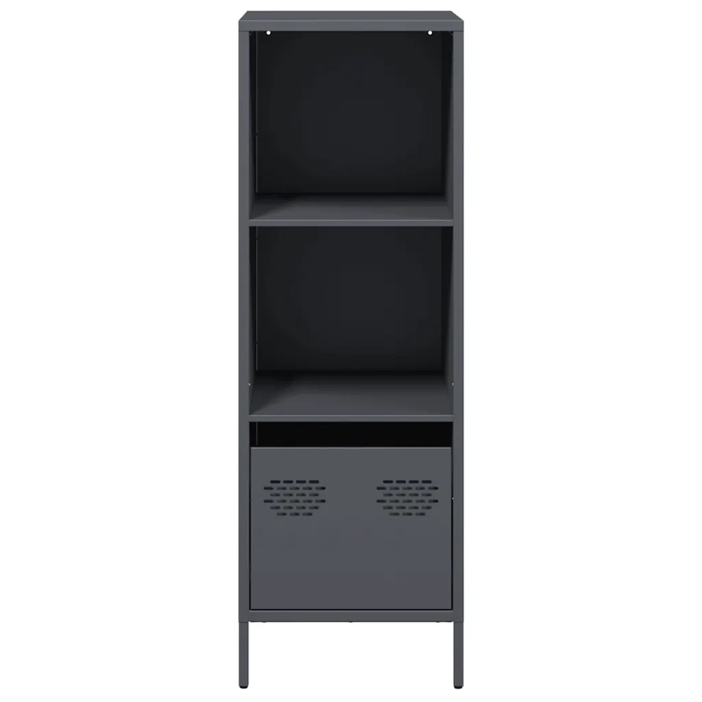 Credenza | Madia | Buffet da pranzo | Armadio da pranzo Antracite 35x39x103,5 cm Acciaio