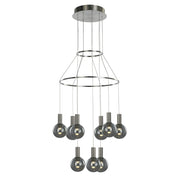 Lampada a sospensione Italux Aria LED 3000K Ø40cm cromo