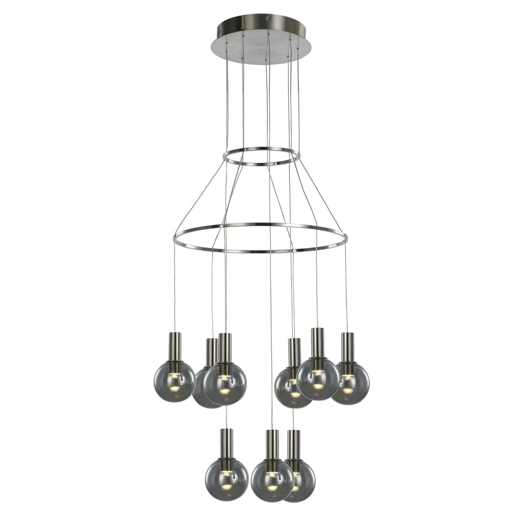 Lampada a sospensione Italux Aria LED 3000K Ø40cm cromo