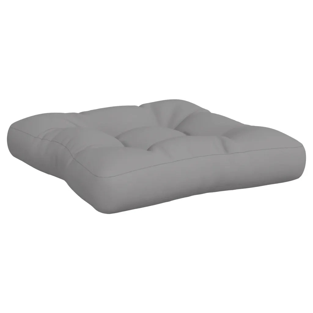 Cuscini per Pallet 2 pz Grigi in Tessuto 360835