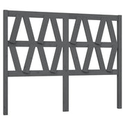 Testiera | Testata per Letto Grigia 146x4x100cm in Legno Massello di Pino