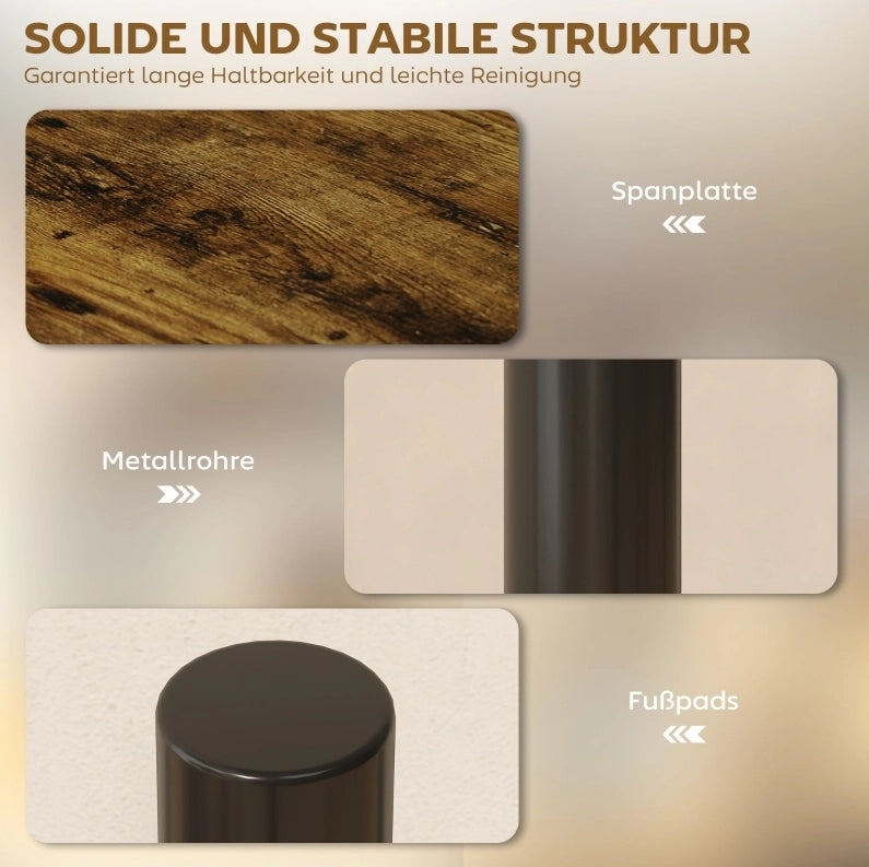 Scaffale da cucina girevole a 3 ripiani in legno e metallo