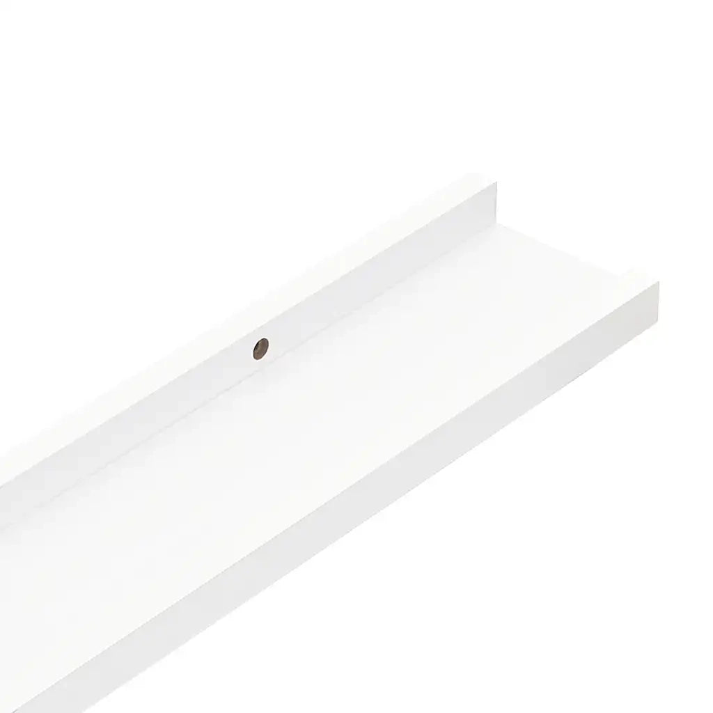 Mensole con Sporgenza 2 pz Bianche 60x9x3 cm MDF 323929