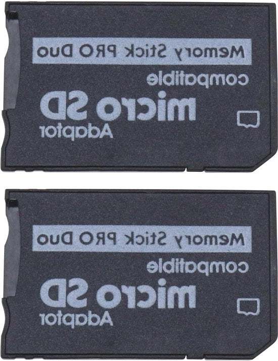 Adattatore da Micro SD a Pro Duo - Rilievo Slot Adapter - Supporto per Carte di Memoria - Compatibile con Fotocamere Sony - Console PSP 1000 2000 3000