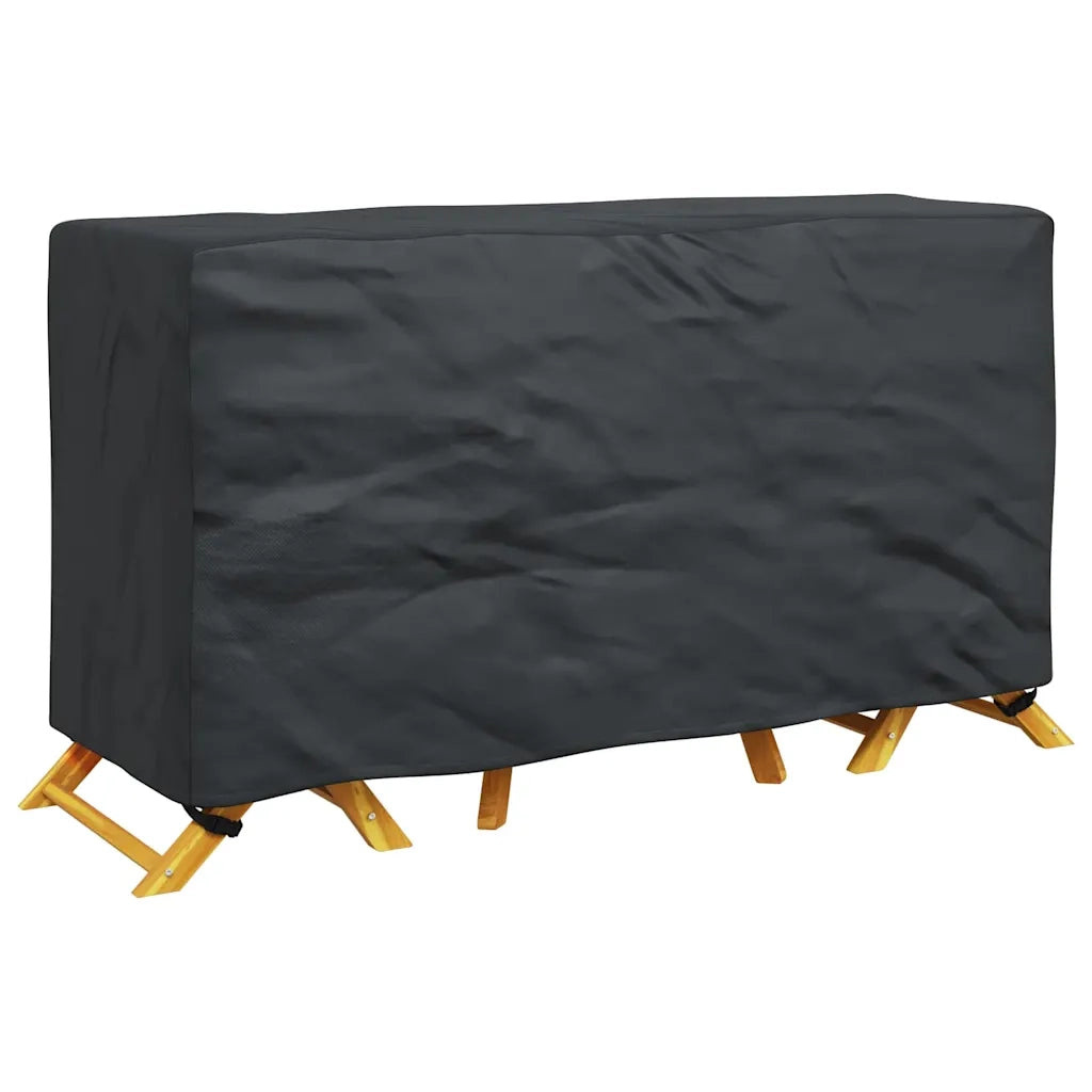 vidaXL Copertura per mobili da esterno Nero 180 x 70 x 90 cm 600D