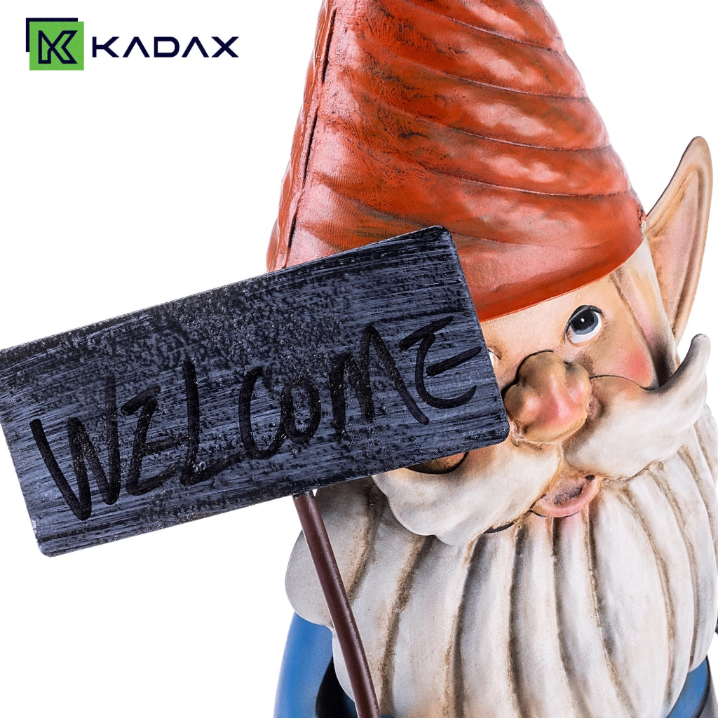 KADAX Stalowa figura ogrodowa krasnal QX22140-1 K1