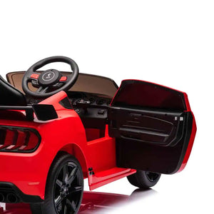 Macchina Elettrica per Bambini Licenza Ufficiale Ford Mustang Shelby Telecomandata 10,8V 3,1Ah Rosso