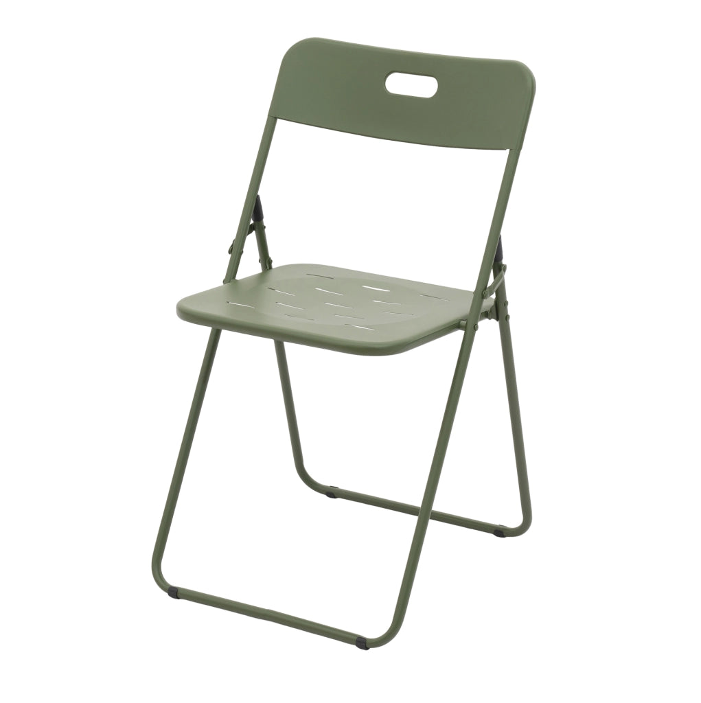 Set bistrot da giardino 60x60x73 cm; pieghevole 3 pezzi per 2 persone; acciaio verde