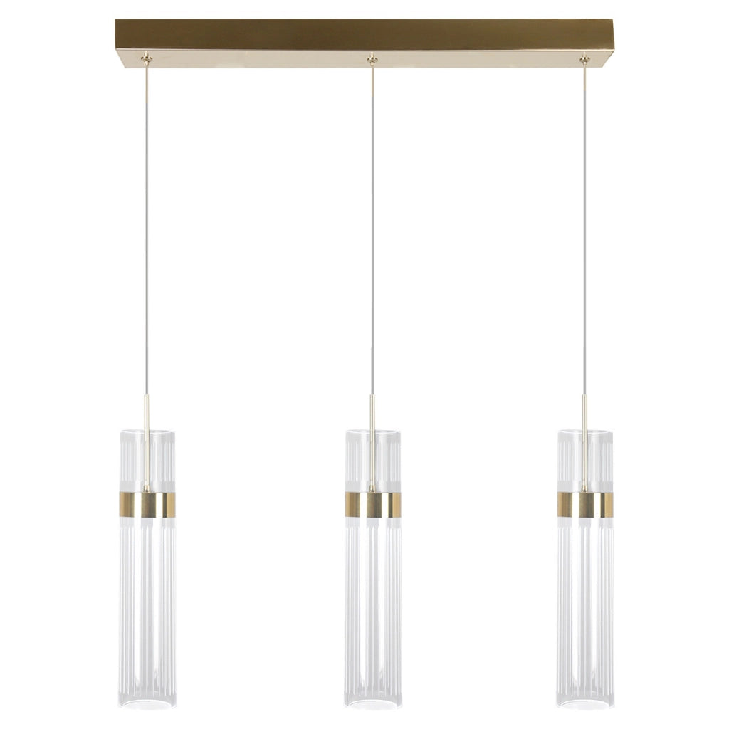 Lampada sospensione moderna oro 60cm LED CCT 3 luci