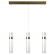 Lampada sospensione moderna oro 60cm LED CCT 3 luci
