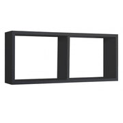 Mensola da Muro, Libreria Sospesa, Libreria da Parete, Scaffale da Parete, Nero, 70x30 p15,5 cm - Morgana