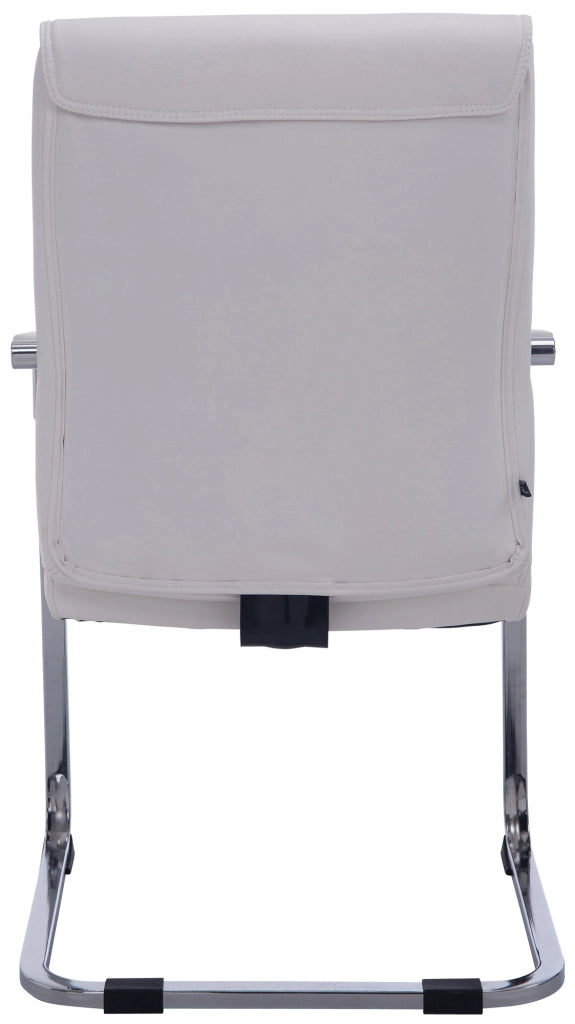 Sedia XL Anubis in similpelle bianco