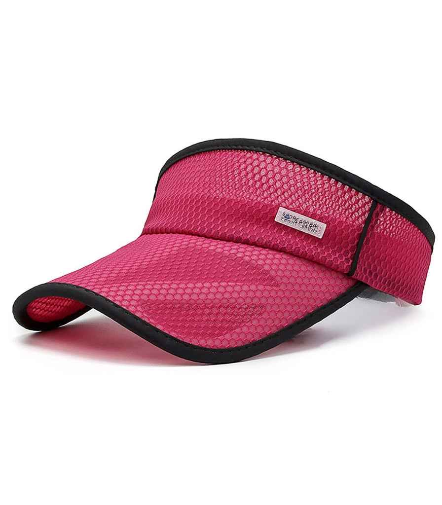 VISIERA - SPORT MODERN | Protezione Solare Unisex | Visiera Larga Rinforzata | Rete Ventilata | Regolazione Elastica, Chiusura
