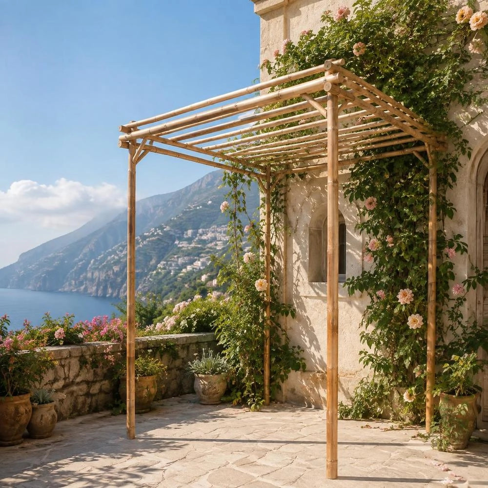 Pergola Bamboo 170x170x220 Cm