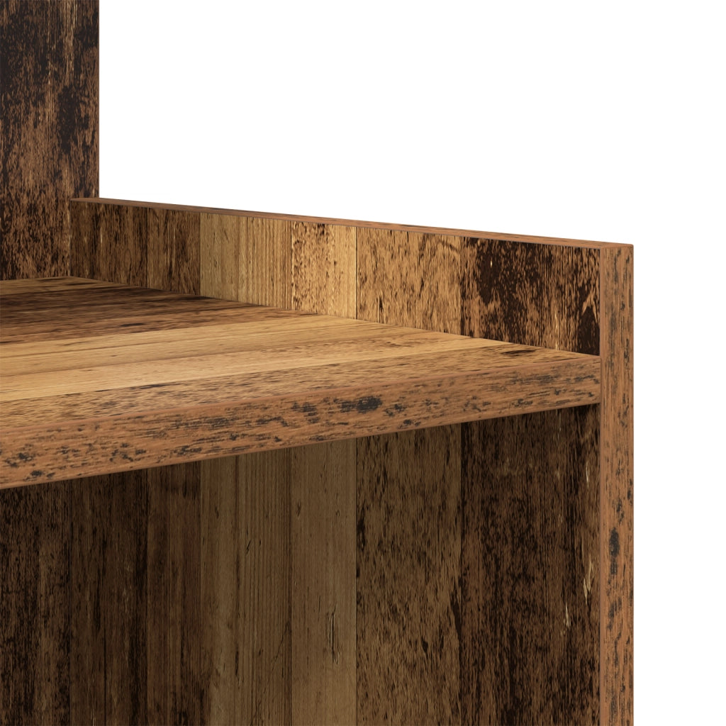 Comodini 2 pz Legno Vecchio 40x35x60 cm Legno Ingegnerizzato