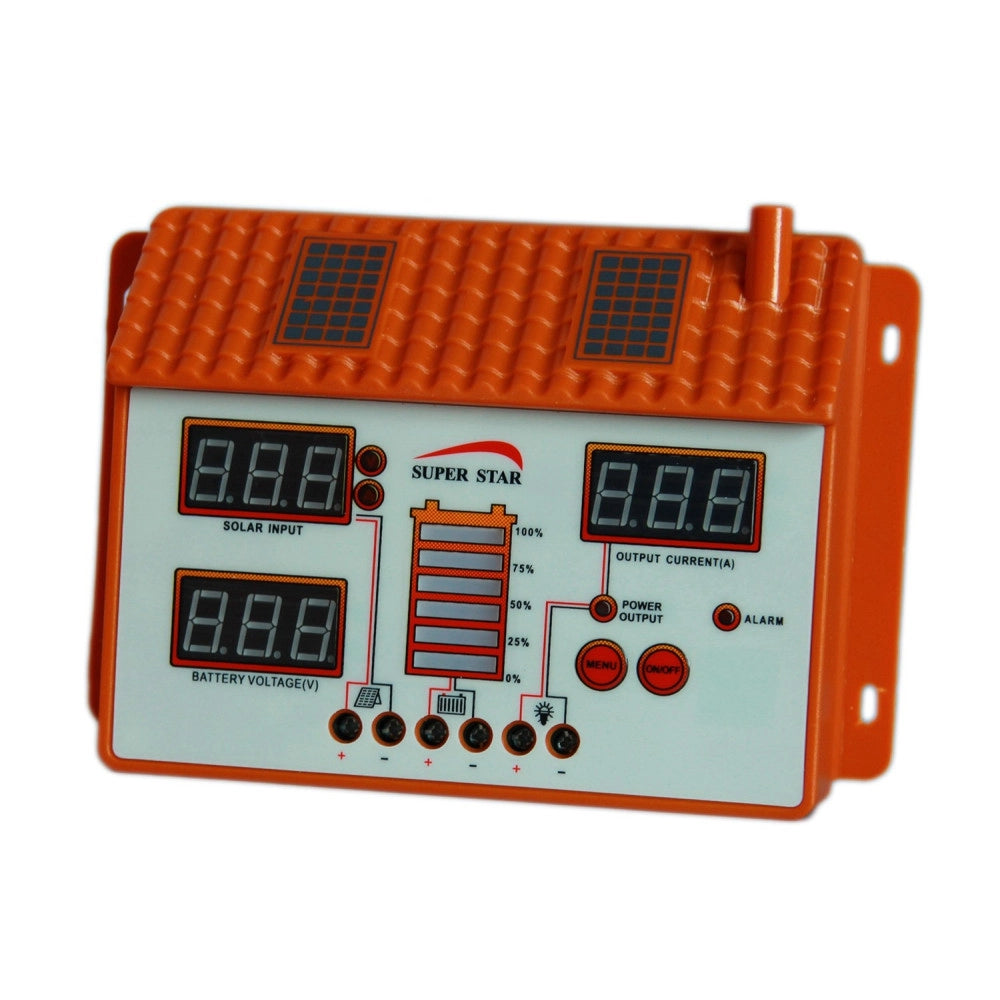 Trade Shop - Regolatore Di Carica Per Pannello Solare 12-24v 50 60a Controller Per Ricarica -     -50 Ampere  -