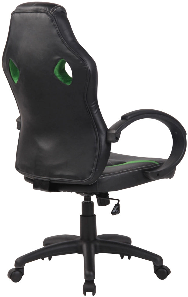 Sedia da ufficio sportiva Magnus in similpelle verde